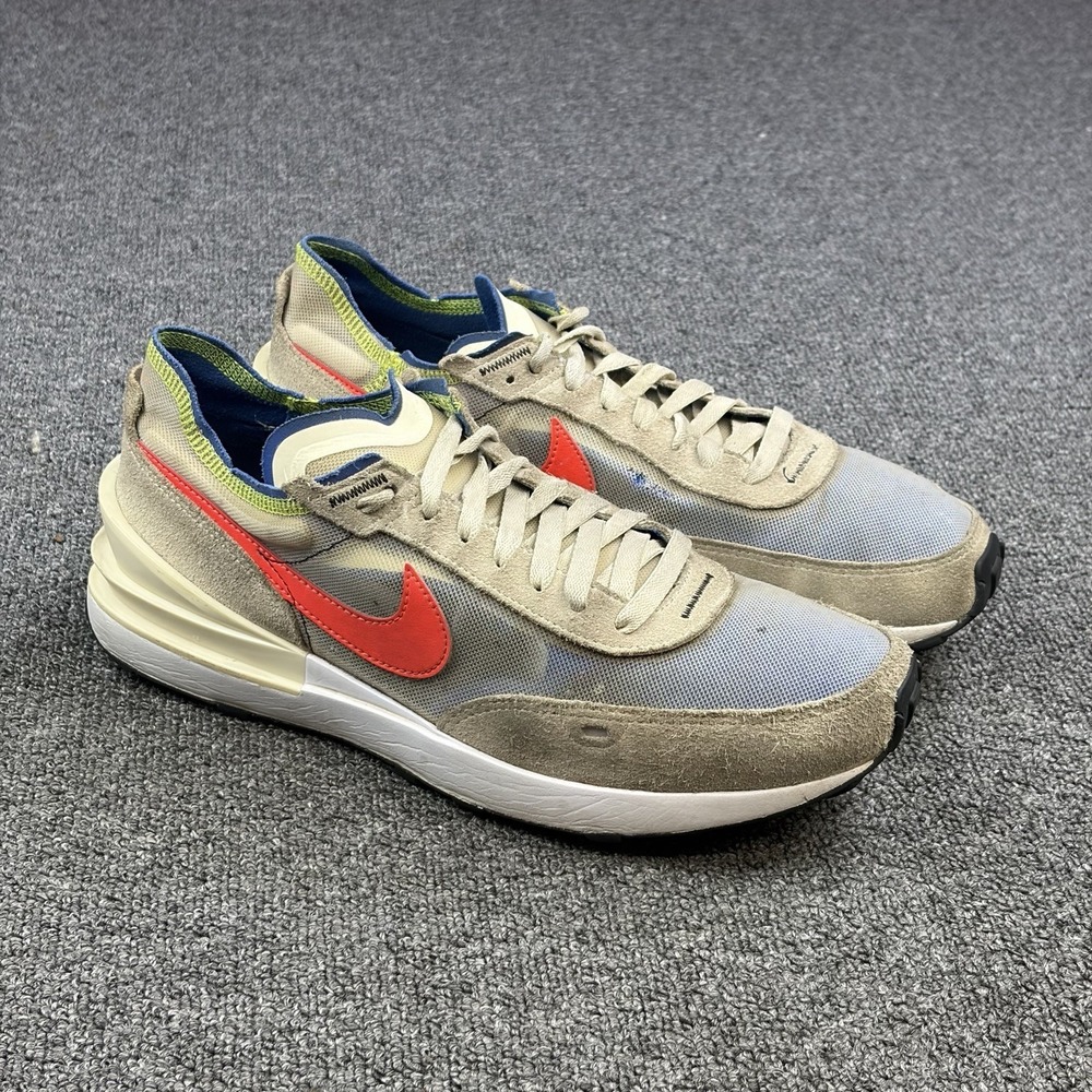 Nike Waffle One Coconut Milk Crimson Royal DA7995-101 Mens Size 11 Running Shoes - Picture 2 of 11